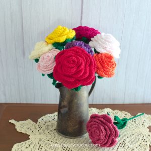 Crochet rose.