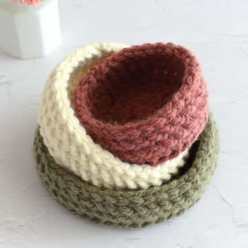 Three nesting baskets.