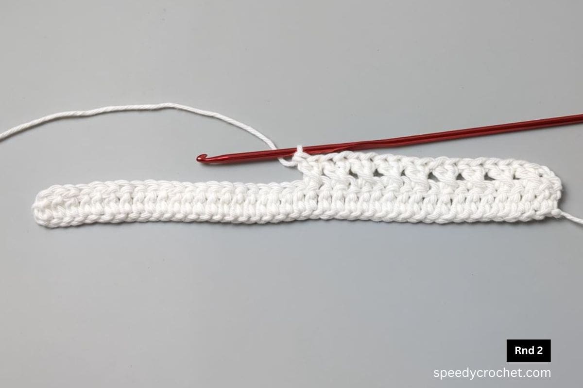 Row two of a mug cozy.