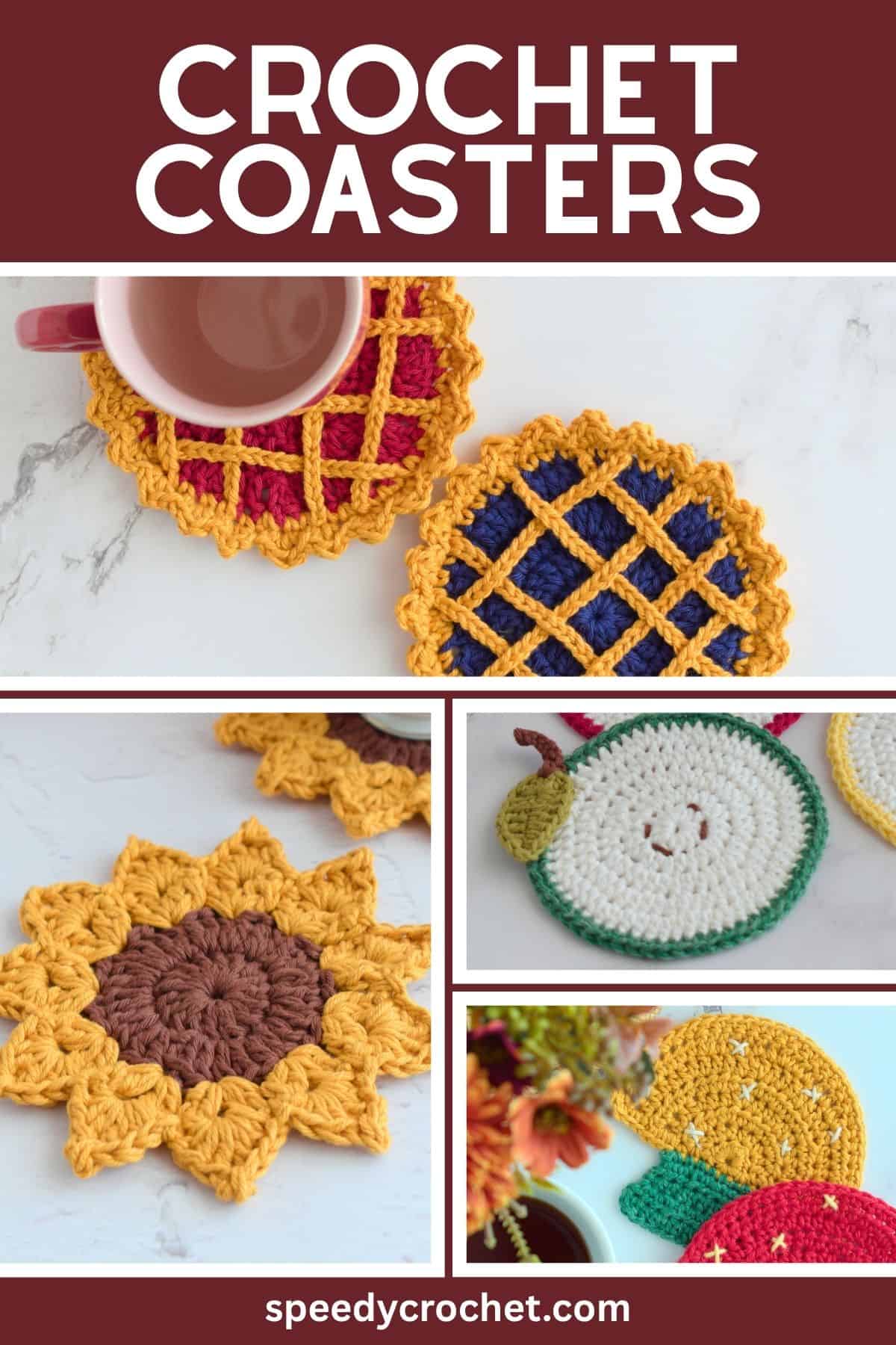 Crochet coasters.