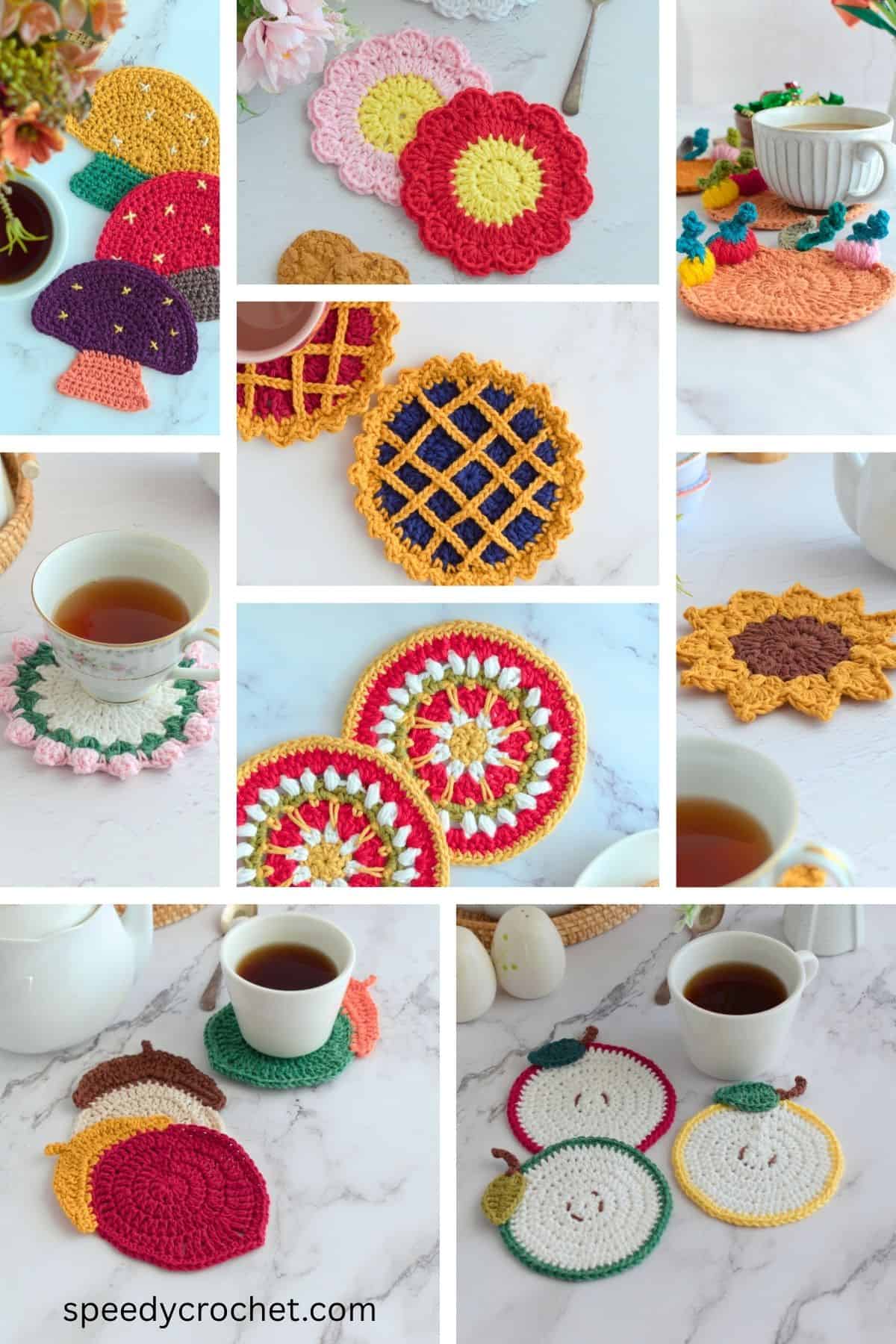 Crochet coasters.