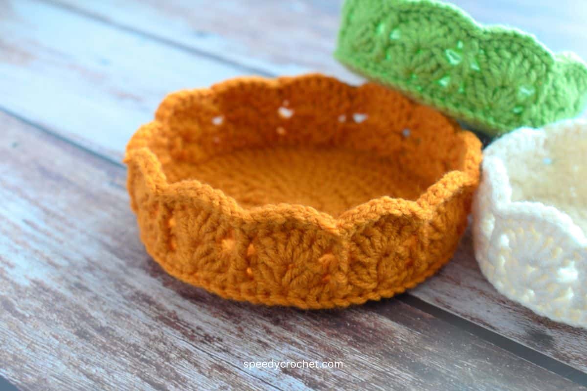 Crochet baskets